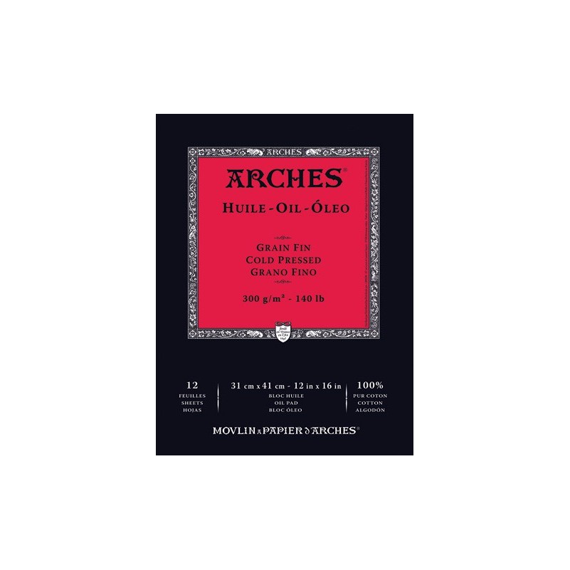 Bloc Arches Óleo 300G 12H